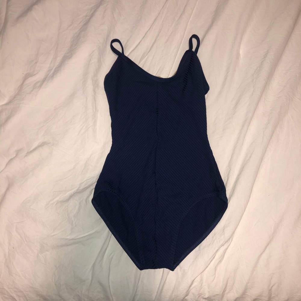 Blue leotard